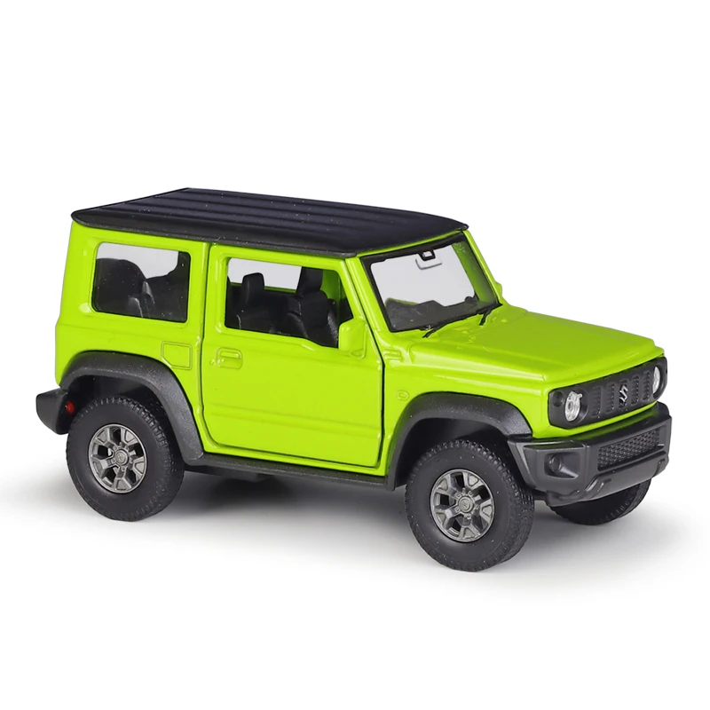 Modelo de coche de juguete SUZUKI Jimny para niños, vehículo todoterreno SUV en Miniatura de Metal fundido a presión, Colección extraíble, regalo