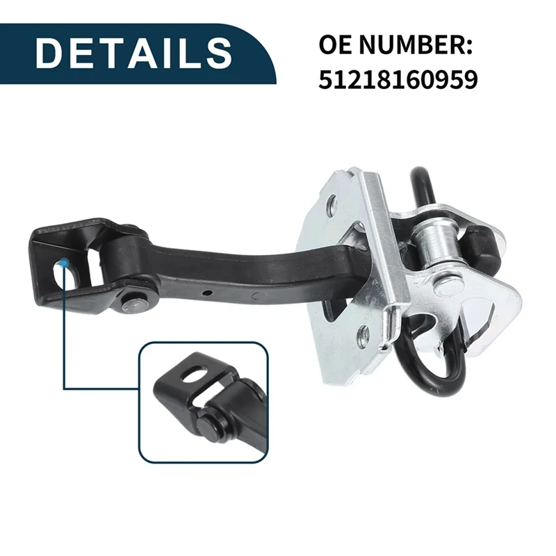 New High Quality Car Door Check Strap Stopper Limiter Hinge 51218160959 For BMW 3 Series E46 1997-2005 Saloon Estate