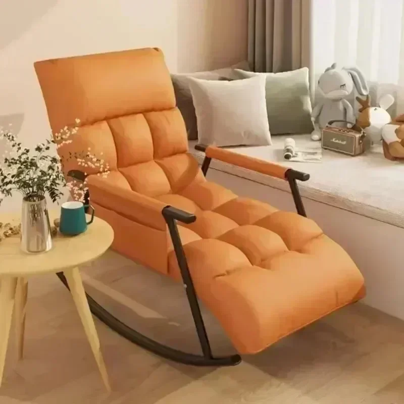 Lazy Rocking Chair Sofas Rocking Chairs Outdoor Garden Reclining Chair Leisure Lunch Break Chair Bedroom Relaxing Lounge Chairs
