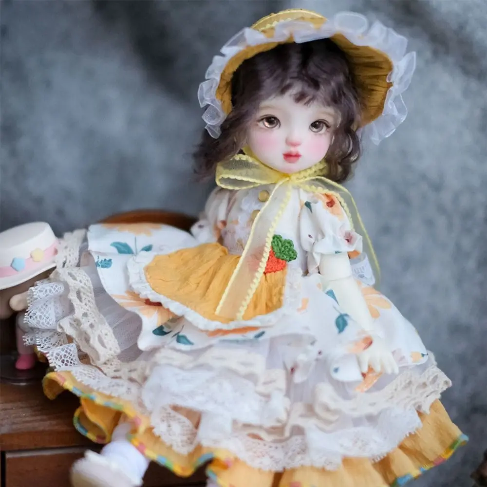 New Lolita 1/6 BJD Doll Outfit Set Retro Cute Maid Dress Chinese-style Pretty Girl Toy Gift (No Dolls or Shoes)