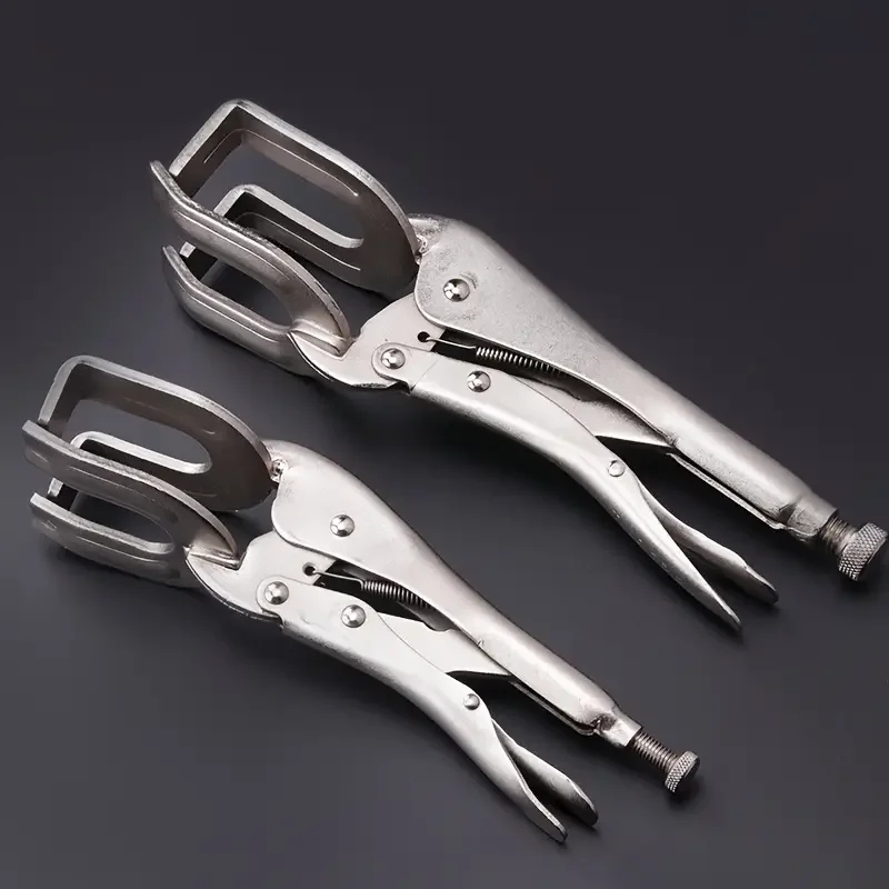 9inch U-shaped Locking Welding Jaw Pliers Adjustable Grip Vise Pliers Fixed Clamp Tools Multi-Function Pipe Welding Tools