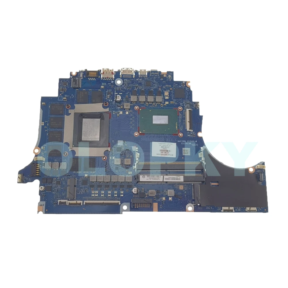 DAG3DCMBCC0 Mainboard with i7-9750H CPU For HP Omen 15-DC 15T-DC TPN-Q211 Laptop Mainboard  RTX2060/2070 GPU