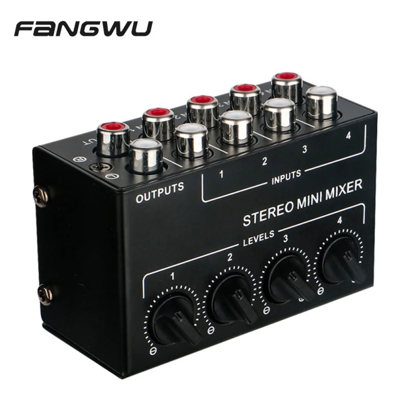 

Professional Channel Passive Mini Broadcast Stereo Audio Sound Mixer Console