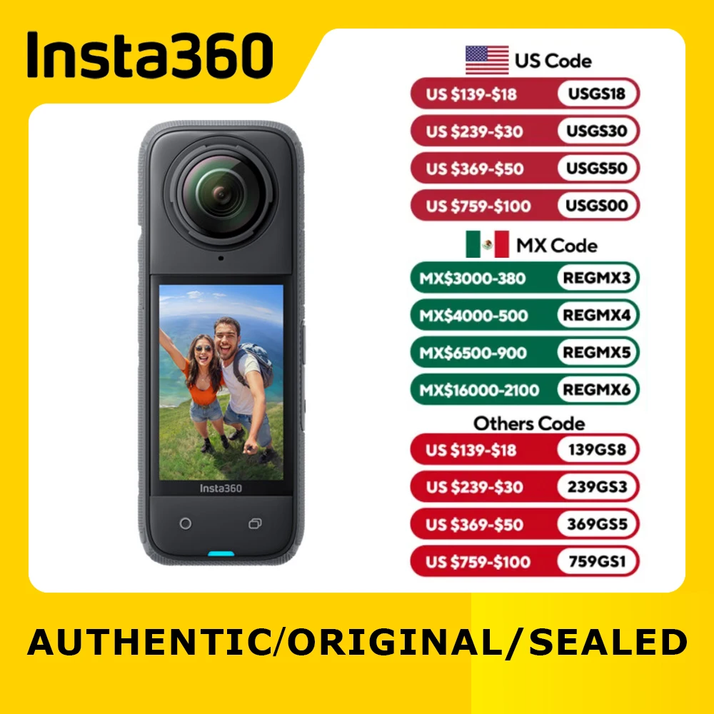 Official & Original Insta360 X4 360° 8K Camera