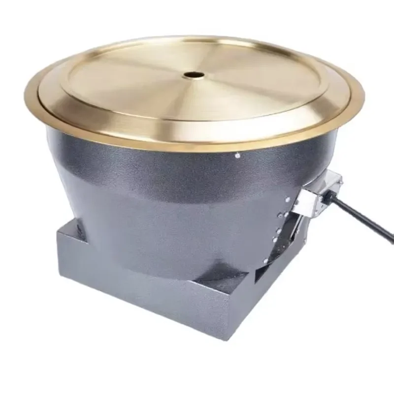 Electric Indoor Grill 330mm Baking Pan Korean Style Tabletop BBQ Machine Non Stick Smokeless Cooking Plate for Home Party Use