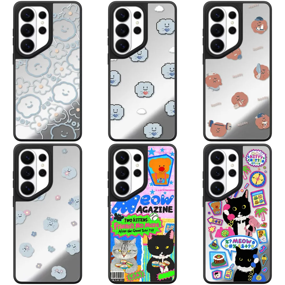 6081151 Mirror Magnetic Case: Compatible with Samsung Galaxy S23 U S24U S25 S26 Ultra S25+ S26 Plus Shell