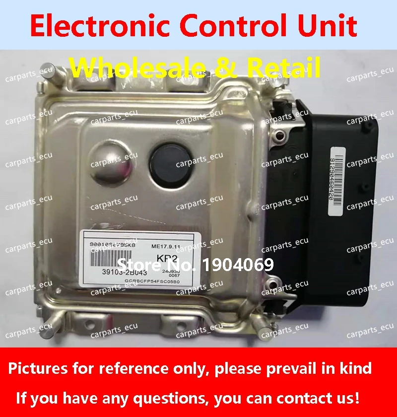 

39103-2B043 KP2 For Hyundai Elantra Rena Car Engine Computer Board 39103-2B283 KP1 ECU 39103-2B241 KS1 ME17.9.11