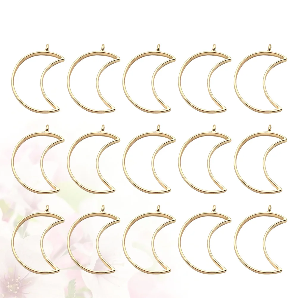 

50Pcs Geometry Pendant Base Creative Hollow Alloy Pendant Charms for DIY Necklace Bracelet Jewelry Making Accessories