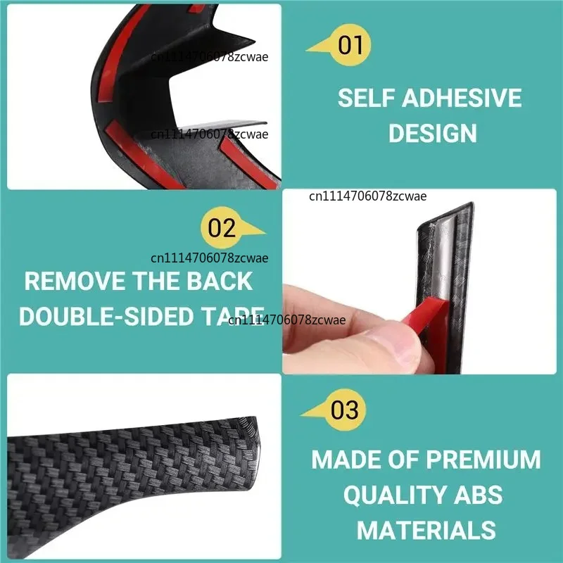 For MAZDA 3 Axela 2014 2015 2016 QM-Carbon Fiber Steering Wheel Decorative Frame Panel Cover Trim