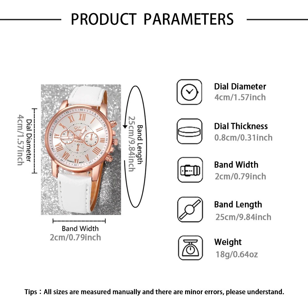 1pc Women's Light Luxury Four Piece Watch Gift  | Fashionable Quartz Watch , Showcasing Daily Elegance