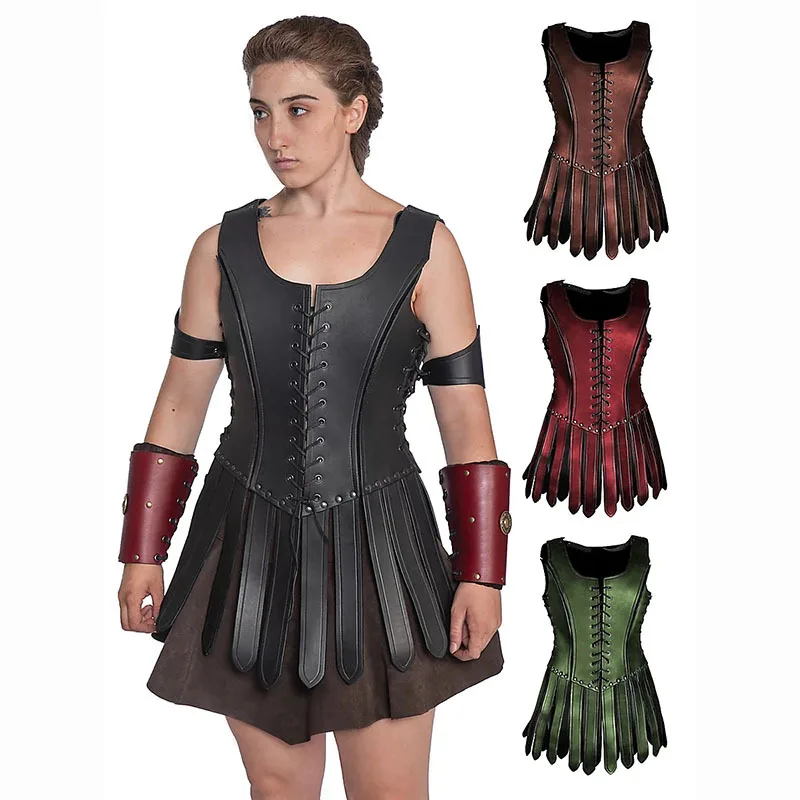 New Ancient Medieval Knight Cosplay Stage Performance Props Armor Adjustable Fit Waist 80-90cm