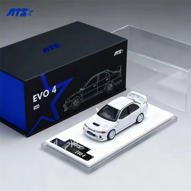 

[Предварительная продажа] ATS 1:64 Lancer EVO 4, белая модель автомобиля под давлением