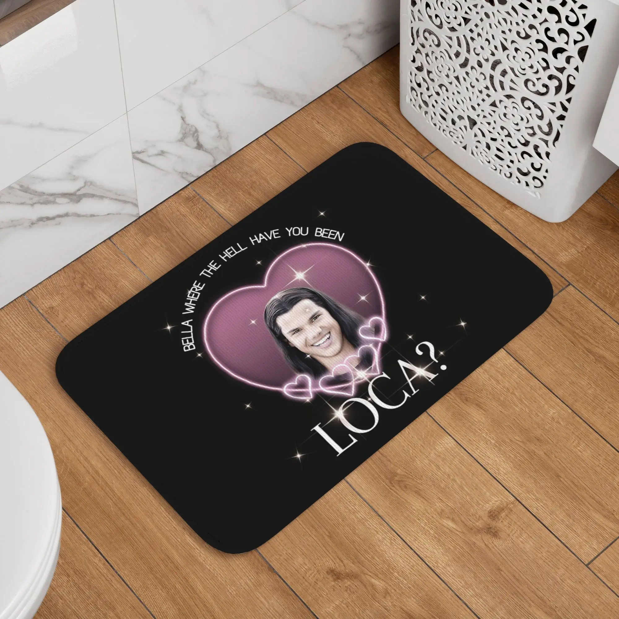 Bella Where The Hell Have You Been Loca Twilight Jacob Doormat Carpet Rug Kitchen Entrance Floor Mat for Bedroom Footpad Mats
