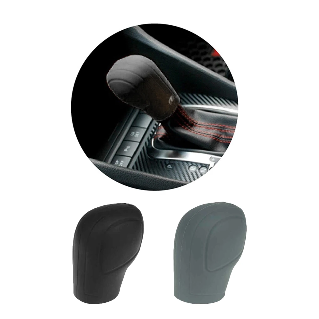 Black Punch Design Silicone Automobile Car Gear Shift Knob Cover Protector for Volkswagen New Magotan Sagitar Passat