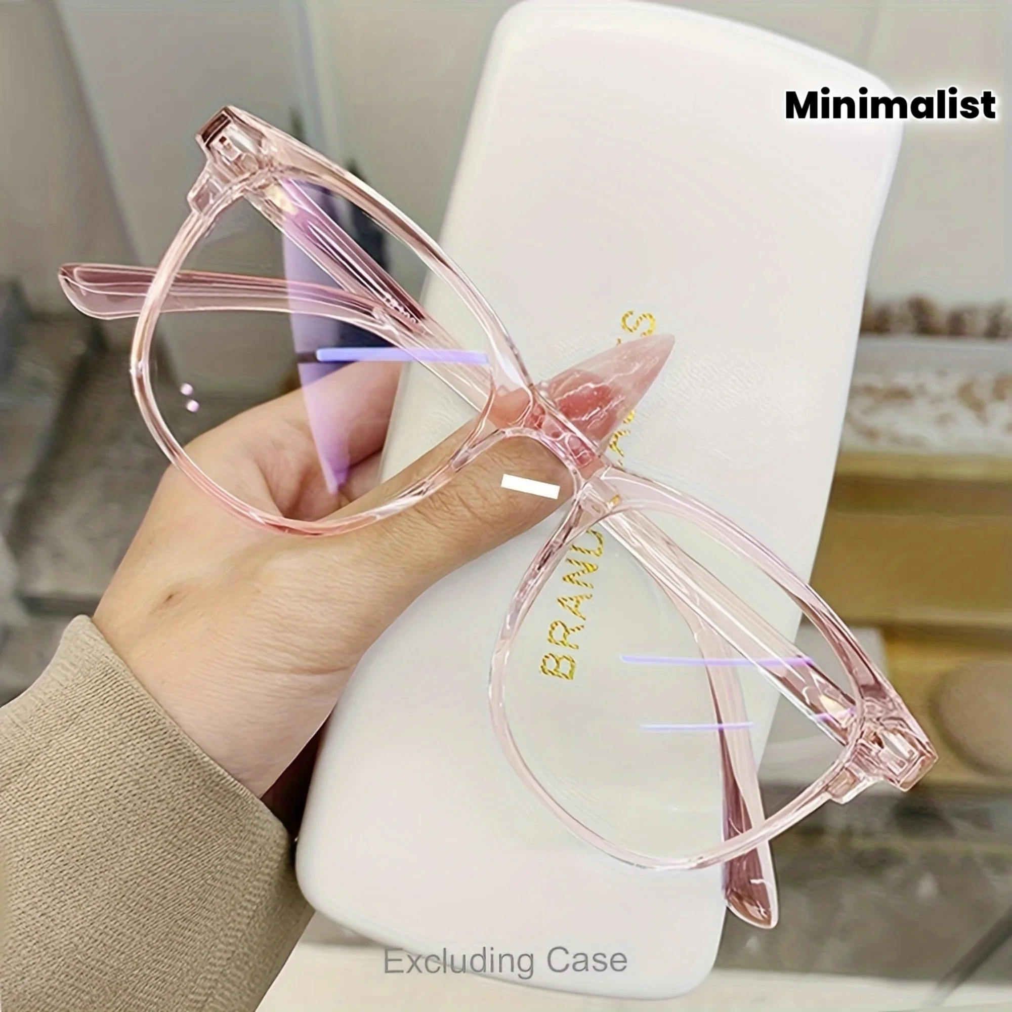 Unisex Anti-Blue Light for computer Glasses | Fashionable Transparent Black Frame, Facial Contour Design - Campus Style