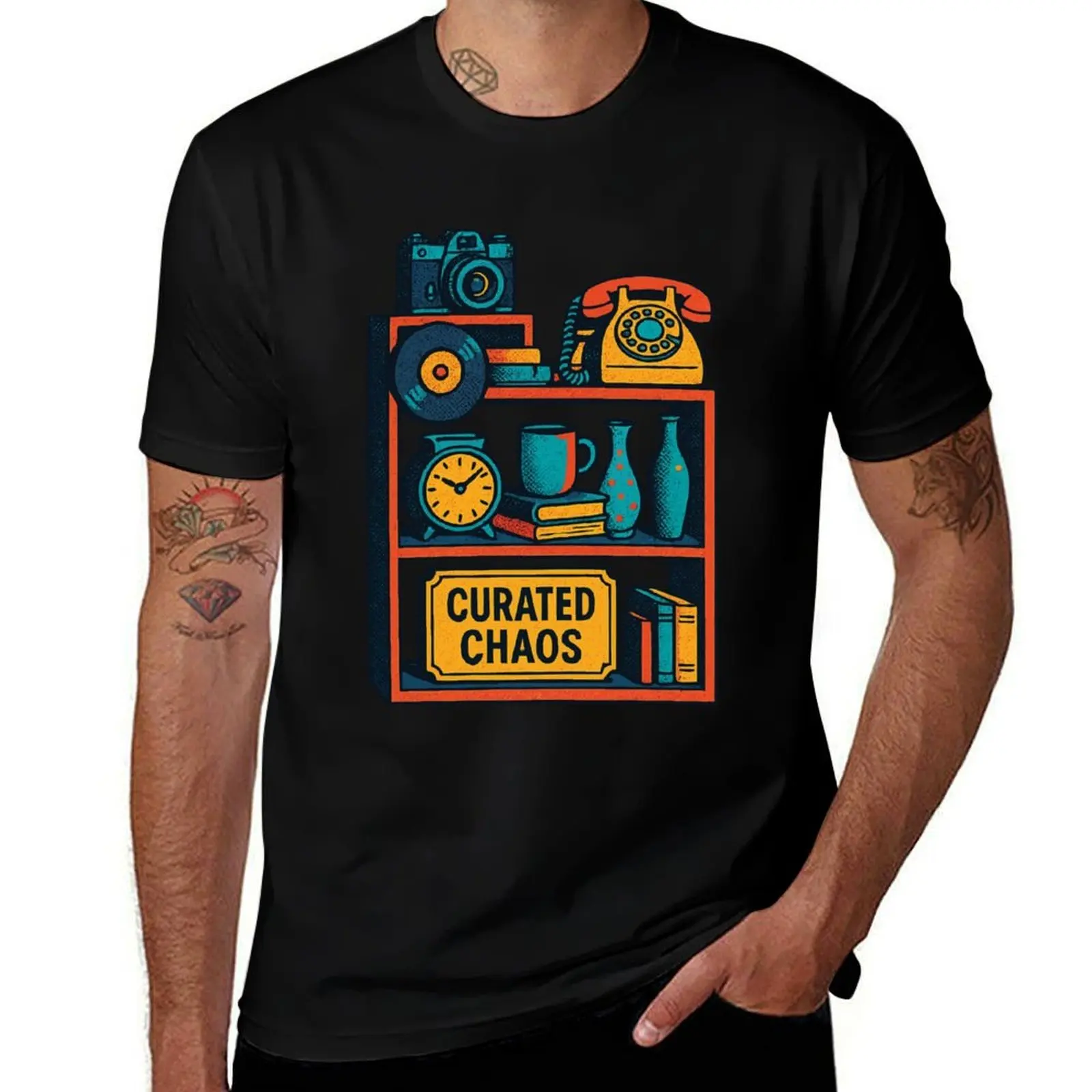 

Curated Chaos Antiques Collector Vintage Retro T-Shirt topping aesthetic clothes luxury designer graphics T-shirt men