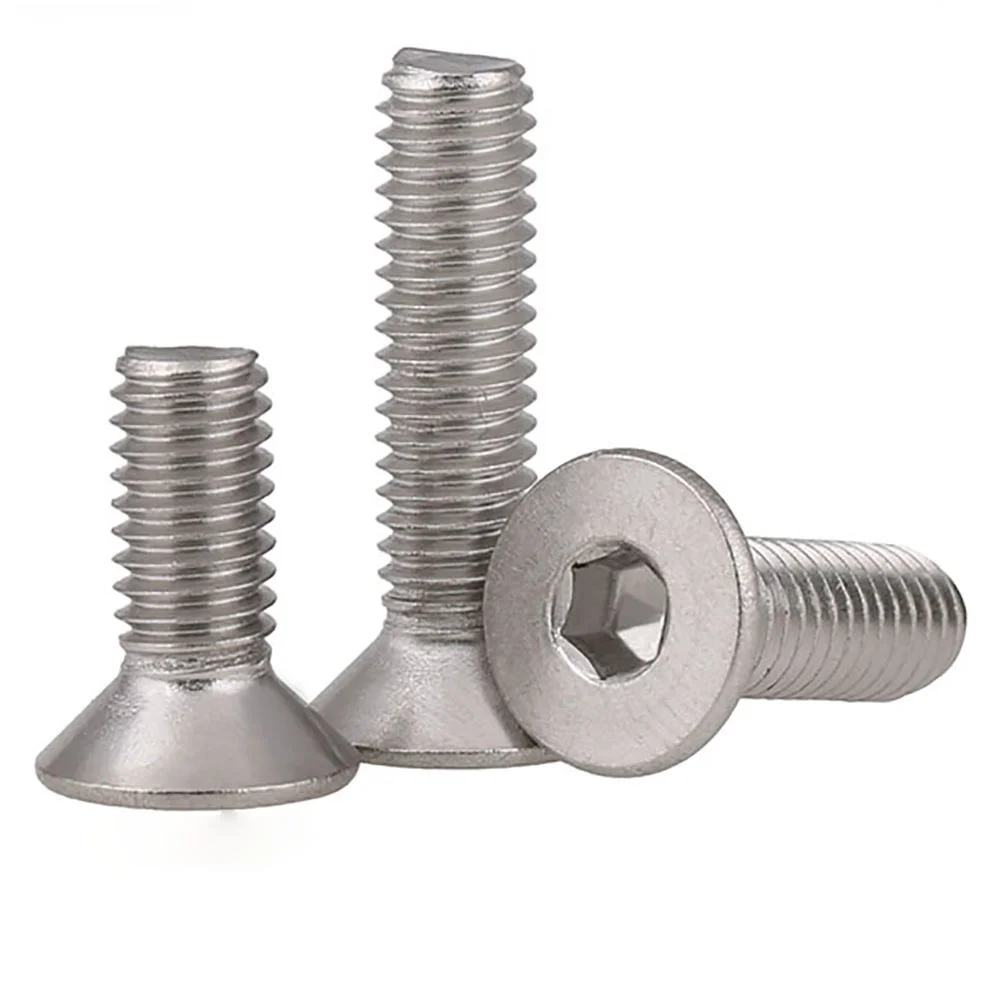 

304 Stainless Steel Allen Hex Socket Cap Countersunk/Flat Head Screw Bolts M1.2