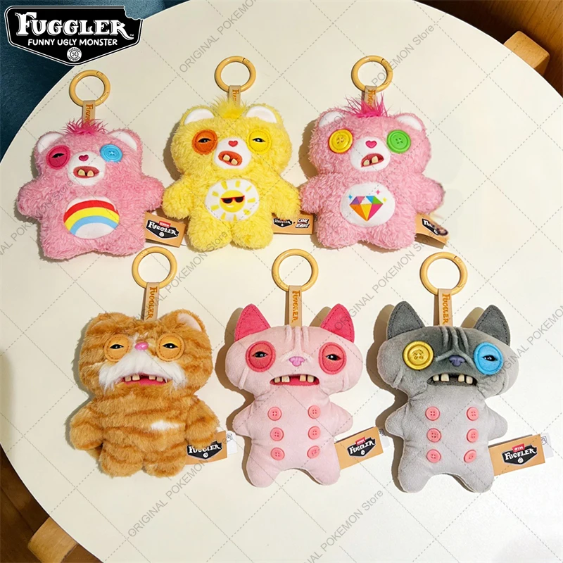 

Original Fuggler Funny Ugly Teeth Monster Plush Toys Keychain Care Bears Fuggs Nuggets Peluche Dolls Pendants Blind Box Gifts