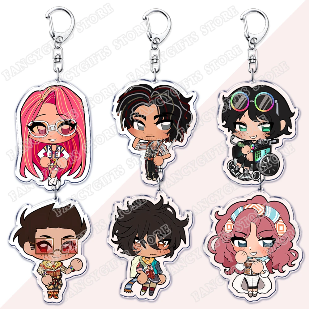 Llaveros Chibis con fecha de videojuego para accesorios, bolsa, llaveros Eddie Betty Mateo, joyería, regalos para fanáticos de los jugadores