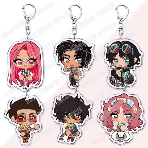 Hot Video Game Date Everything Chibis Keychains for Accessories Bag Eddie Betty Mateo Keyrings Jewelry Gamers Fans Gaming Gifts