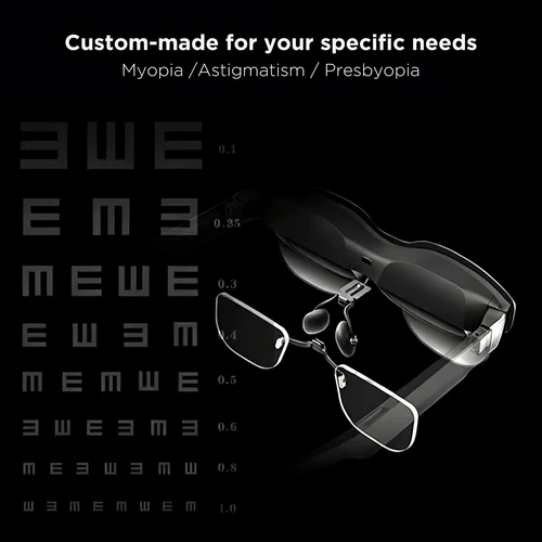 Imagen 2 del producto Lentes Personalizadas para Gafas Inteligentes RayNeo Air 4/Air 4 Pro/Air3S Pro/Air3/3S/Air 2S, Lentes Anti-Luz Azul y Anti-Reflejos para Miopía y Hipermetropía