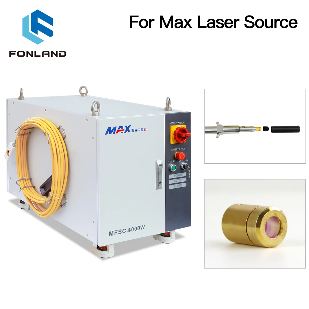 Fonland Fiber Laser Source QBH Output Connector Protective Window Lens Group for MAX Laser Cutting Head and Source Cable