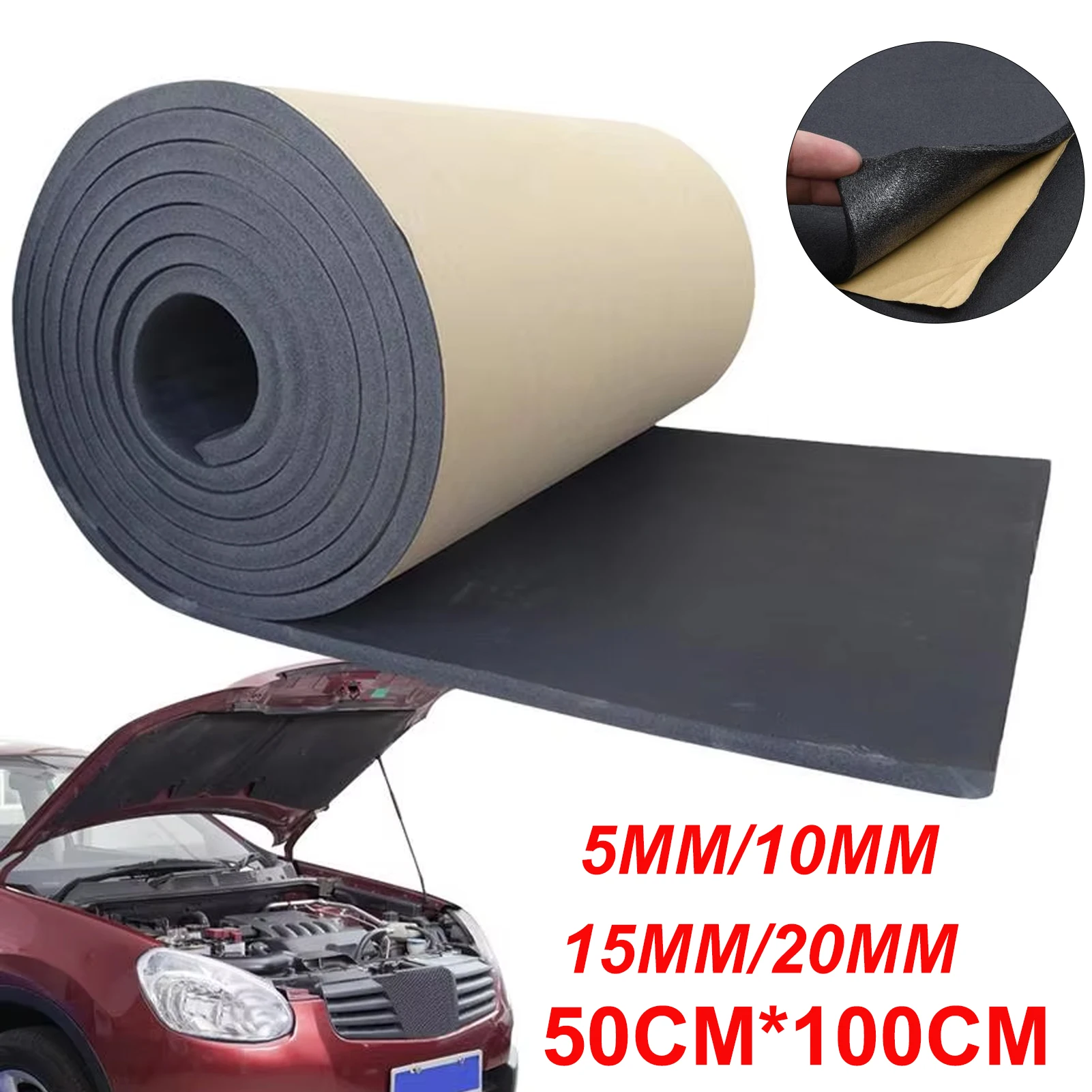 Roof Heat Insulation Mat For Truck SUV Car Fireproof Pad For Heat Insulation Noise Control Thermal Shield Sound Proofing Mat pad