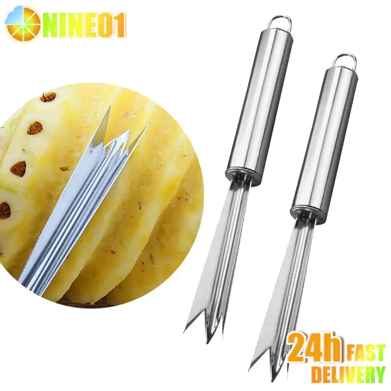 Stainless Steel Pineapple Knife Non-slip Pineapple Peeler Easy Cleaning Pineapple Shovel Fruit Tools Kitchen Vegetable Tools