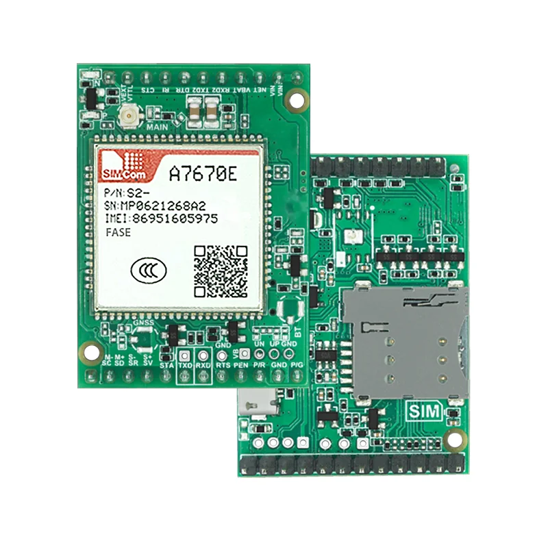 SIMcom A7670E A7670E-LASE A7670E-FASE CAT1 CoreBoard compatible con datos+GNSS(opcional)+voz