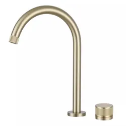 Tuqiu Black Basin faucet Bathroom Faucet two holes bathroom Sink faucet Brushed sink tap rotating widespread basin Tap