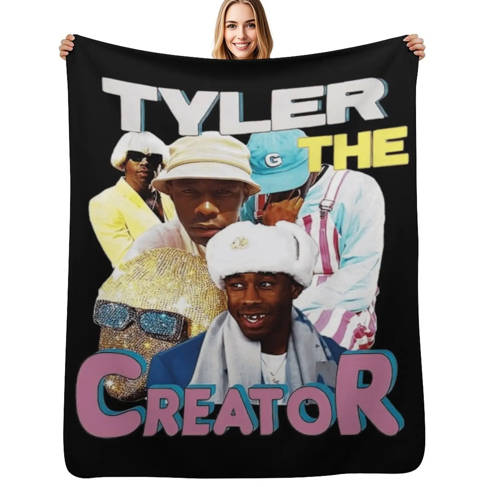 

Vinatge Rapper Retro 90s Throw Blanket Soft Plush Blanket as Housewarming Gift