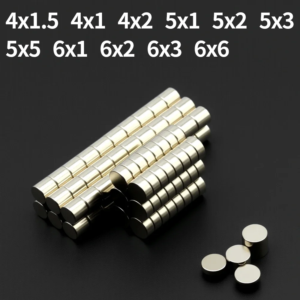 

Round Super Strong Magnet Powerful Neodymium Magnets N35 NdfeB Permanent Magnetic imanes Refrigerator Magnet 5x2 5x3 6x2 6x3mm