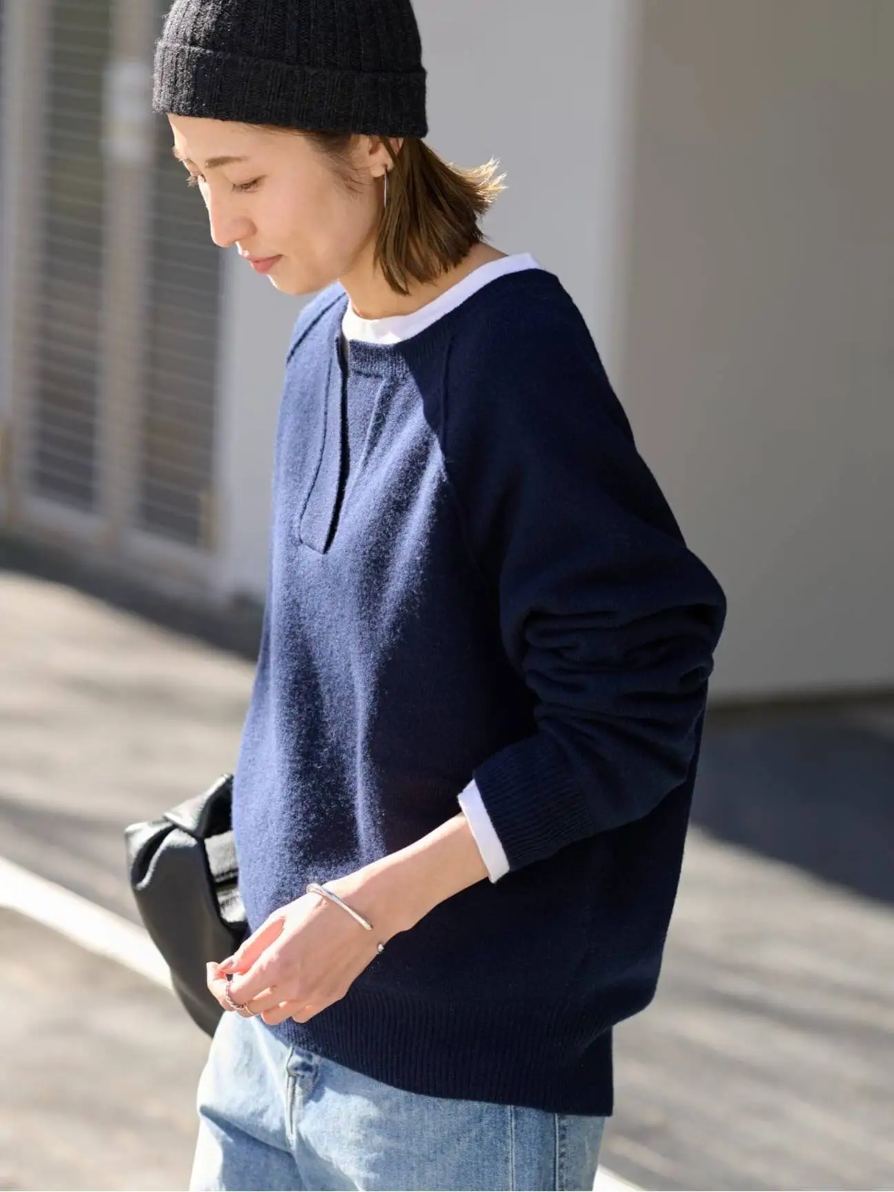 

Pure Wool Knitted V-Ne Sweater Casual Sle Spring 2026 New Arrival Women's Comfortable Long Sve Overhead Coat