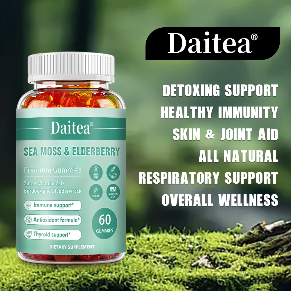 

Vegetarian Organic Sea Moss Supports Immune System, Joint Health Intestinal Cleansing Detoxification & Cleansing Skin Supplement