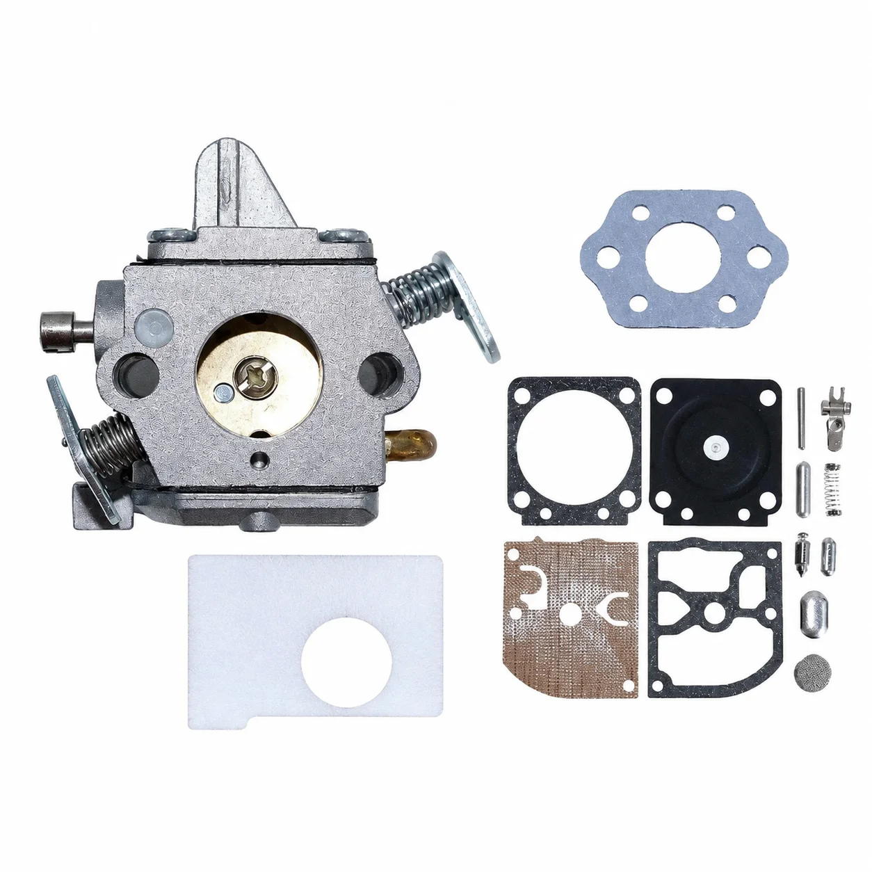 For Stihl 017 018 MS170 MS180 Chainsaw Carburetor Tune Up Kit with Air Filter Gasket Diaphragm Replaces ZAMA C1Q-S57 11301200603