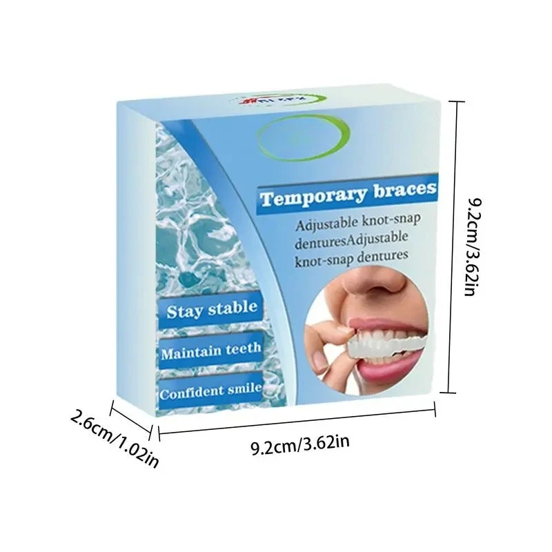 偽の歯のベニア 取り外し可能で再利用可能なベニア歯 快適なフィット感の歯 一時的な歯の入れ歯 偽の歯用