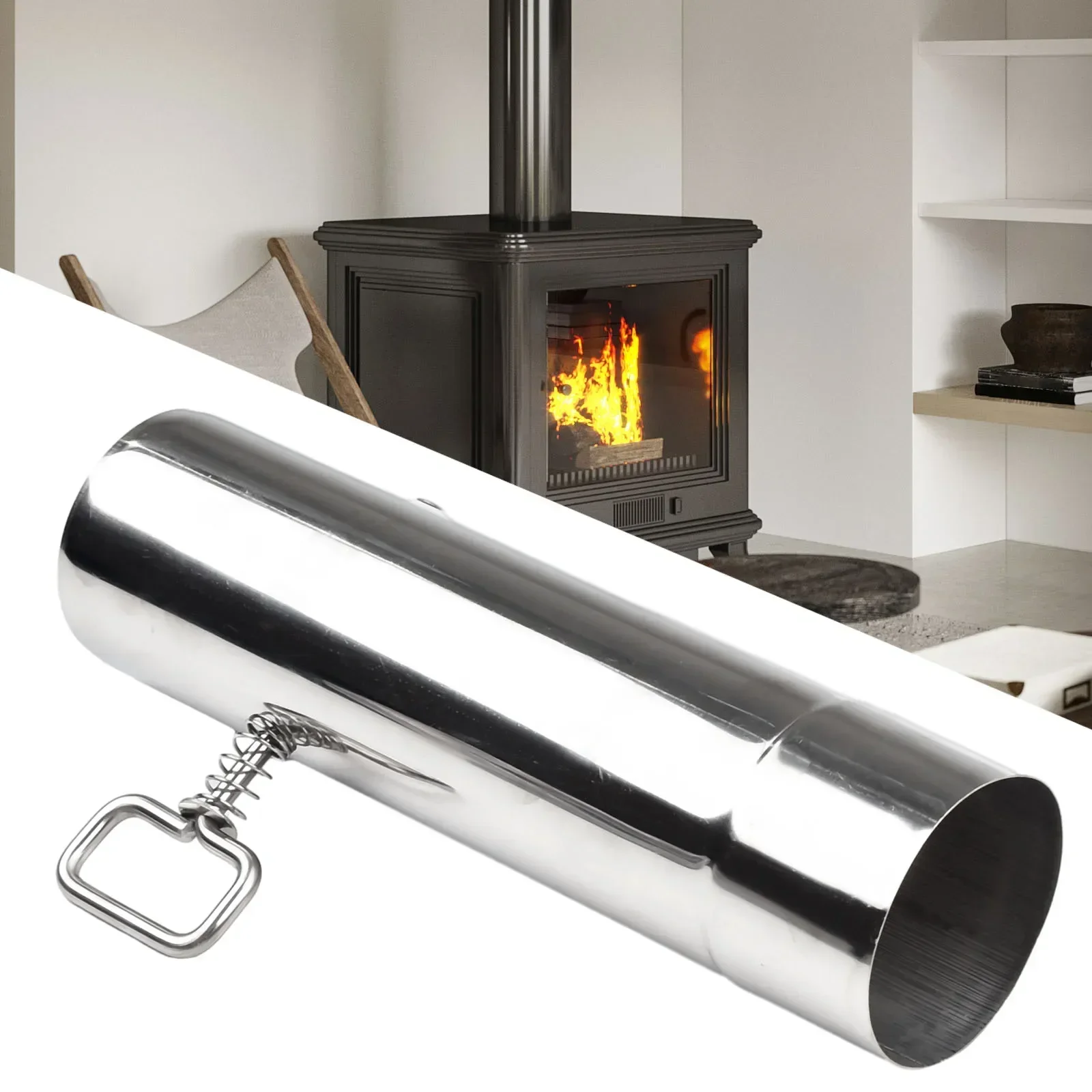 

Wood Stove Pipe Flue Furnace Fireplace Chimney Woodstove Anti-scalding Tube Outdoor Teepee Stove Tubes 22 X 6 X 6cm Exhaust Pipe