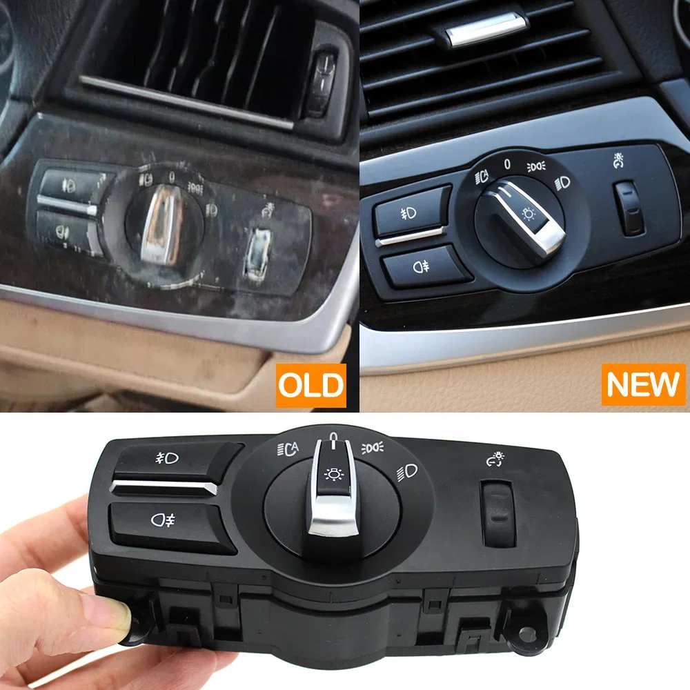 Car Front Head Lamp Headlight Switch Assembly For BMW 5 6 7 Series X3 X4 F10 F11 F07 F06 F01 F25 F26 61319192744