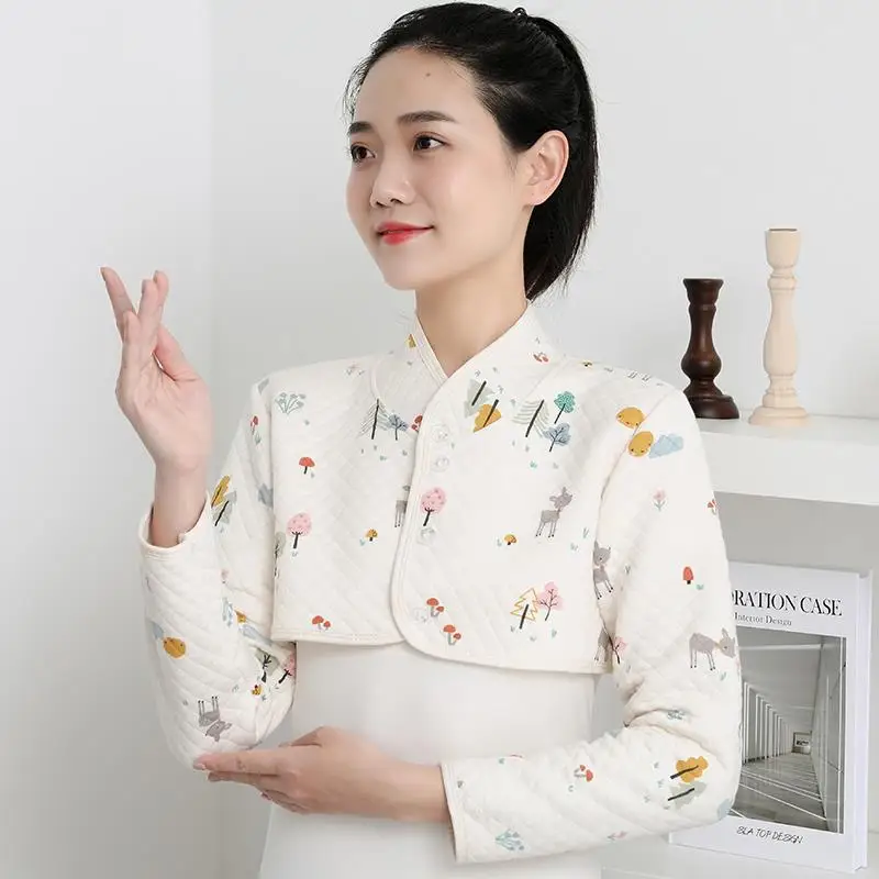 spring-summer-postpartum-half-back-shirt-warm-arm-protector-shoulder-neck-care-maternity-nursing-half-length-warm-vest