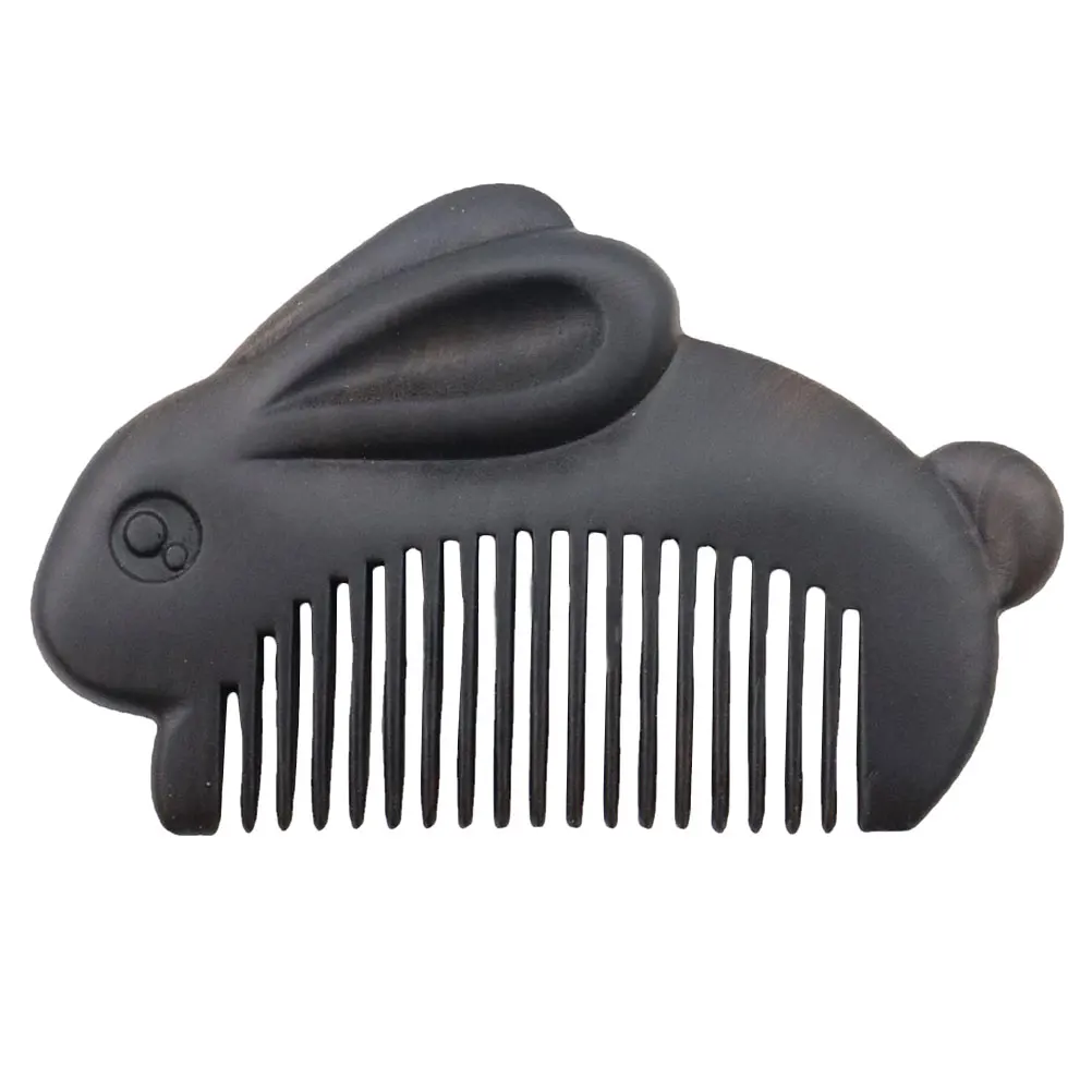 

Wooden Comb for Women Small Portable Bunny Hair Care Natural Material Durable Use Anti Static Smooth Texture Wooden Massage Comb