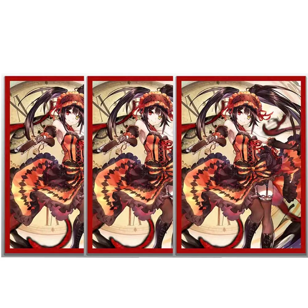 60 pezzi Manicotto per carte anime Personaggi anime Manicotto per carte Anime Gioco Collezione di carte Copertura protettiva Giocattolo regalo 67 * 92mm