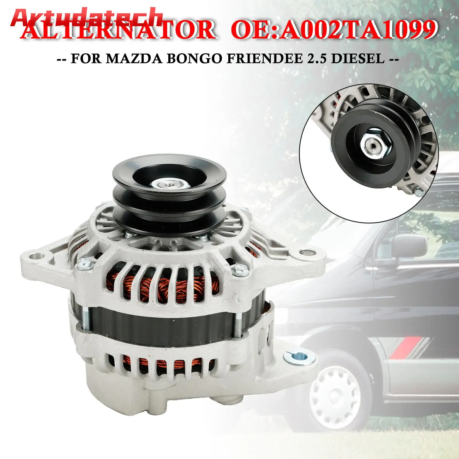 Artudatech Alternator A002TA1099 For Mazda Bongo Friendee 2.5L Diesel 1991-2004 Car Accessories