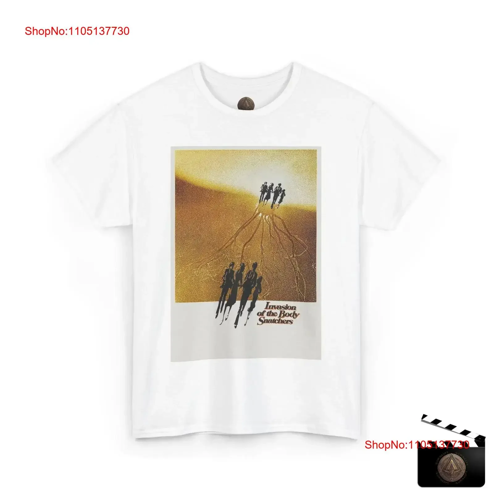 

Винтажная футболка «Invasion Of The Body Snatchers Cinema», научно-фантастический фильм, веер, винтажный стираный топ для повседневной носки, мода