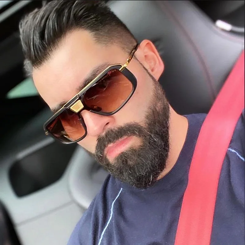 

Солнцезащитные очки унисекс в ретро-стиле, Модные Винтажные солнечные очки с квадратной оправой, в металлической оправе, с защитой от ультрафиолета, разные цвета