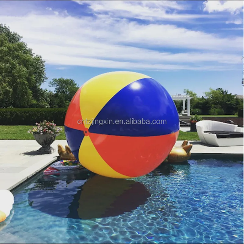 In de fabriek op maat gemaakte grote 3 meter PVC opblaasbare strandballen Waterpolo en buitenspeelfeestactiviteiten Zwemringen