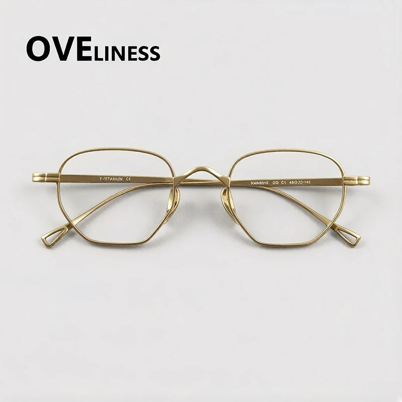 

Pure Titanium Eyeglasses frames Men Glasses Frame Women Brand Design Retro Vintage Square Eyewear High Quality spectacles