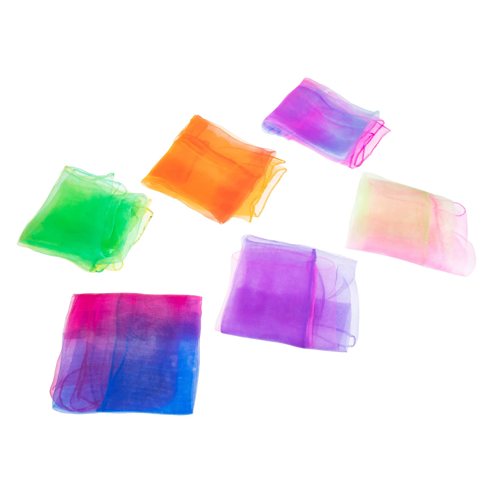 

6Pcs Juggling Scarves for Stage Performance Small Square Dance Accessories Juggling Scarves Dance Props