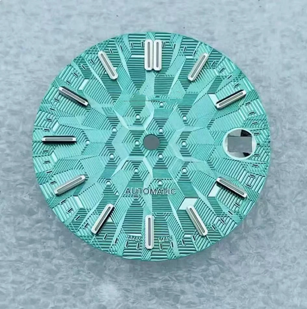 قرص تاريخ مضيء باللون الأخضر مقاس 28.5 ملم، مناسب لملحقات ساعة NH35 #5