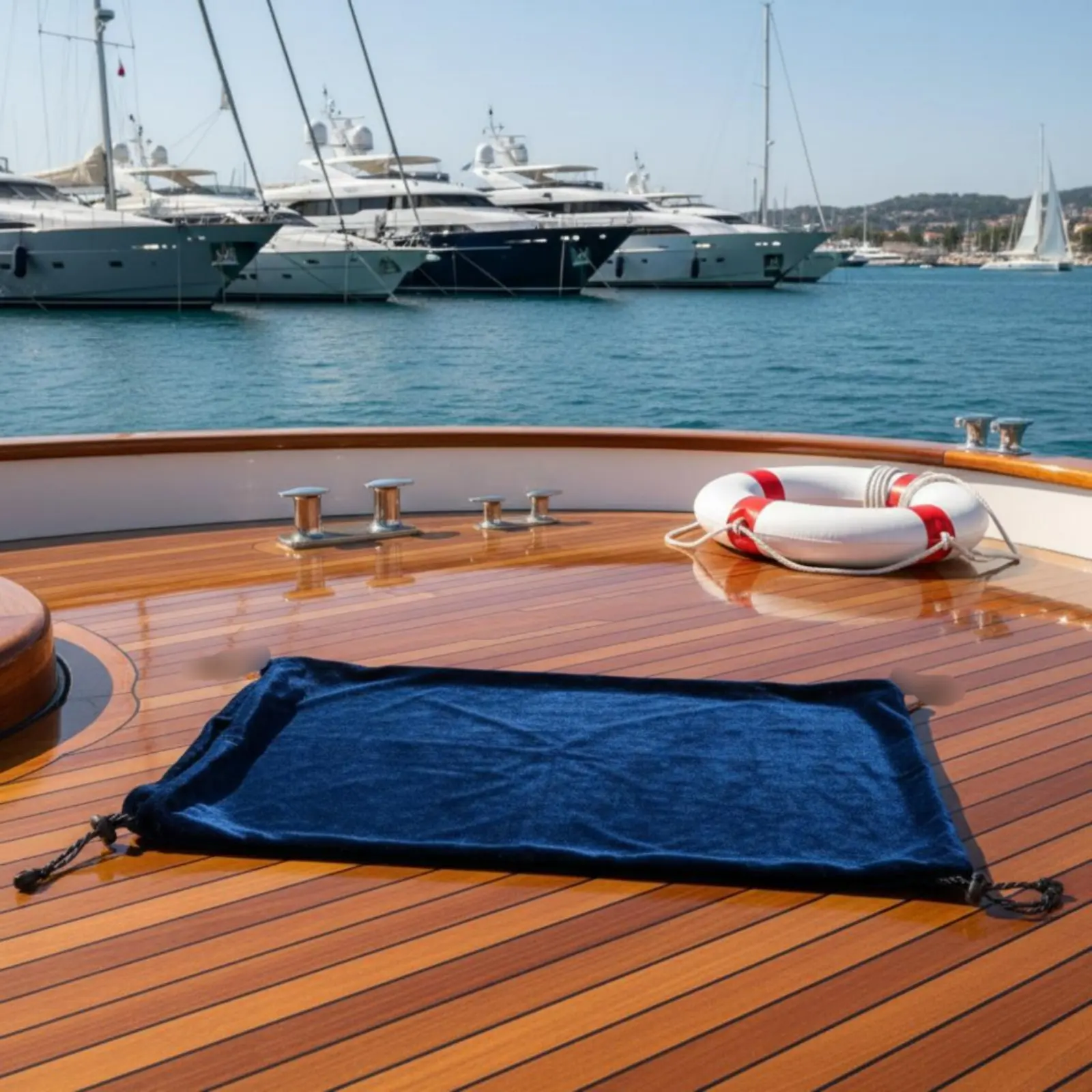Picture 7: Yacht Bumper Sock Easy to Clean Boat Bumper Cover Drawstring Bumper Protector Resistant Boating Accessory Soft Material