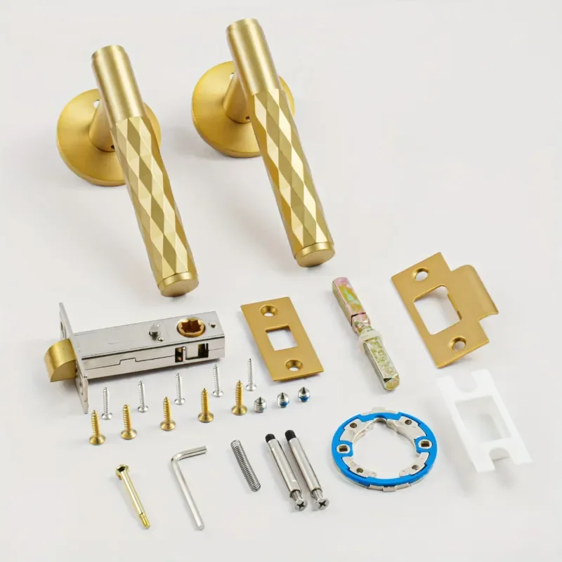 Universal Privacy Door Handle for Bedroom and Bathroom Home Decoration Hardware Fits All Standard Doors